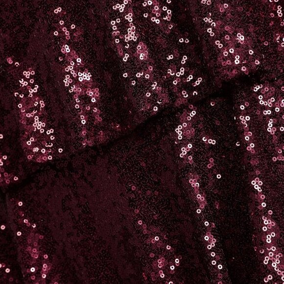 NWT Lulus On the Invitation Burgundy Sequin Strapless Mini Dress - Picture 5 of 8